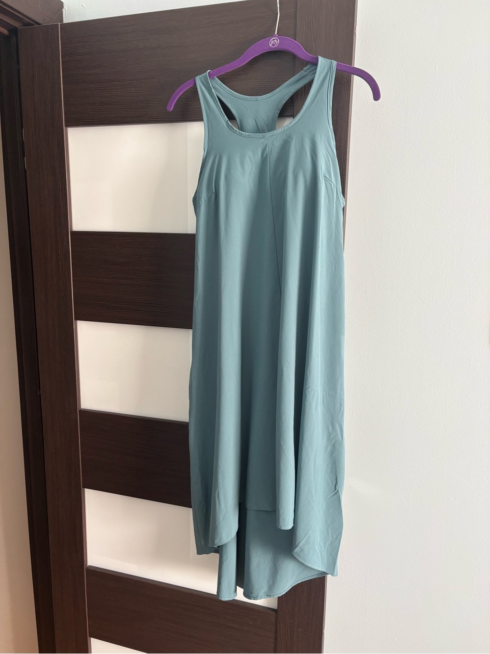 Halara Breezeful Racerback Side Pocket High Low Flowy Midi Dress